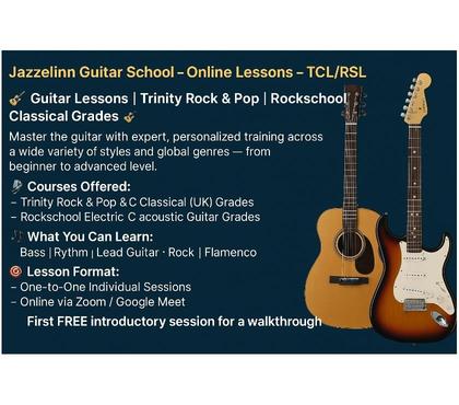 Professional Courses - Photos for Jazzelinn Guitar School- Guitar Classes, Online Lessons