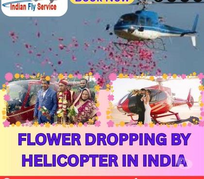 Stock market services - Photos for Flower dropping by helicopter in india