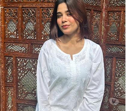 Buy & Sell Clothes - Photos for White Chikankari Kurti | Festive Look From Nazrana Chikan