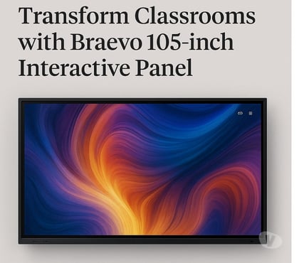 TV for sale - Photos for Boost Office Meetings with Braevo 105-inch Smart Panel