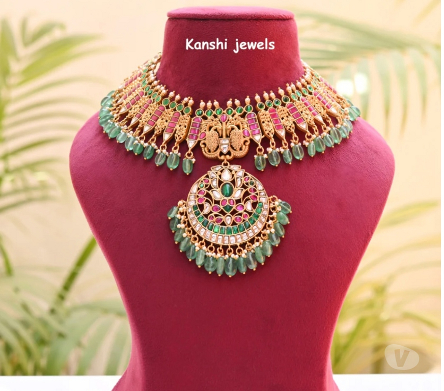 Fashion accessories Jaipur - Photos for Regal Radiance: Exquisite Jadau Kundan Haram by Kanshi Jewel