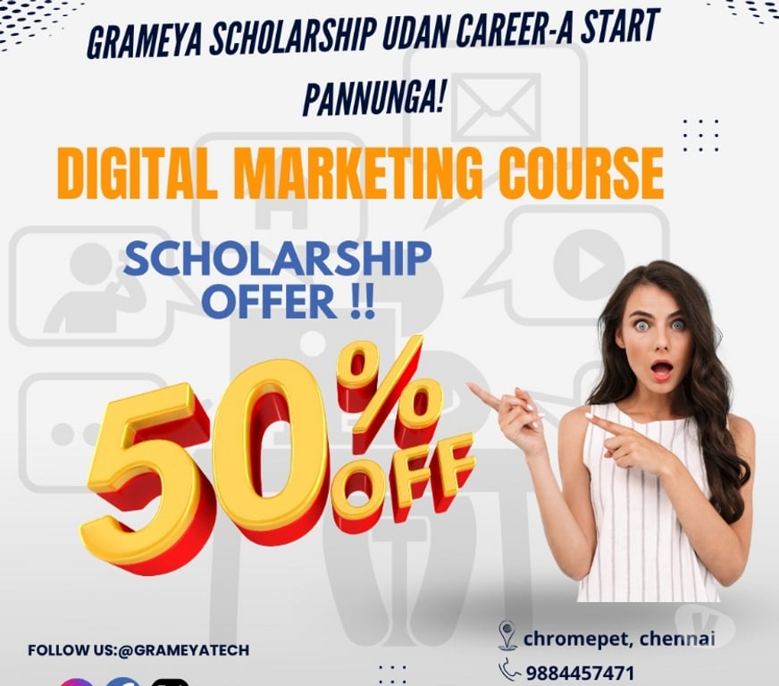 Professional Training Chennai - Photos for Scholarship Alert! Learn Digital Marketing & Get Certified