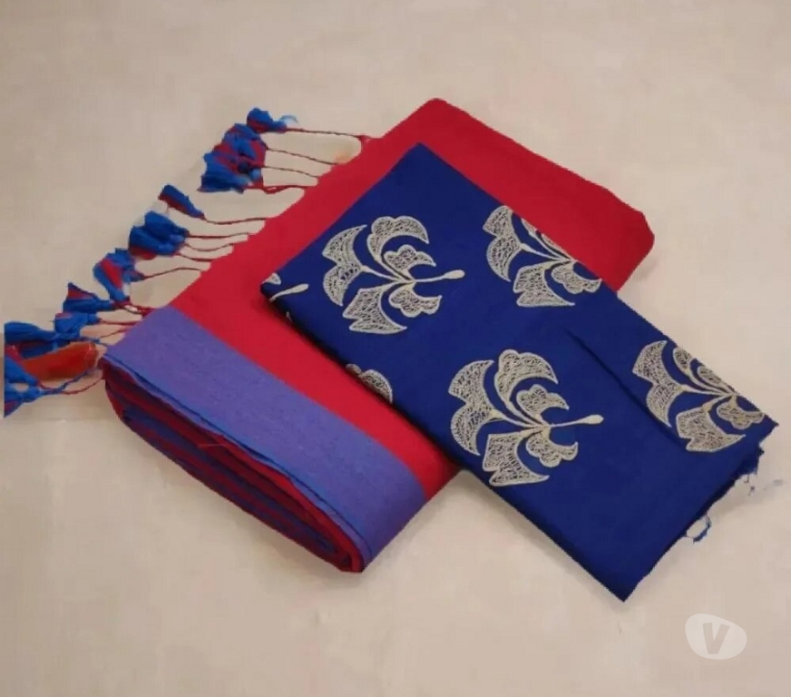 Buy & Sell Clothes Kolkata - Photos for Elegant Hakoba and Organza Mixed Cotton Saree