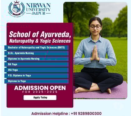 Higher education - Photos for Admission Open – MA in Yoga at Nirwan University Jaipur