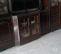 BEAUTIFUL WALLUNIT With glass shelves for Drawing room b