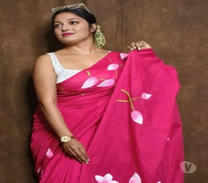 Buy & Sell Clothes Kolkata - Photos for Elegant Aesthetic Pink Handloom Cotton Saree