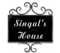 Singals House Metal Laser Cut Name Plate Modern Design