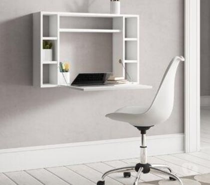 Construction companies - Photos for Wall-Mounted Floating Table Laptop Home Office Desk With Dra