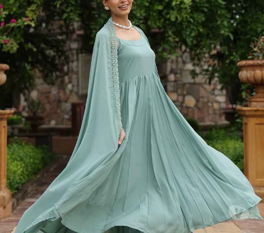 Buy & Sell Clothes Jaipur - Photos for Get Traditional Anarkali Kurta Sets With Heritage Detailing