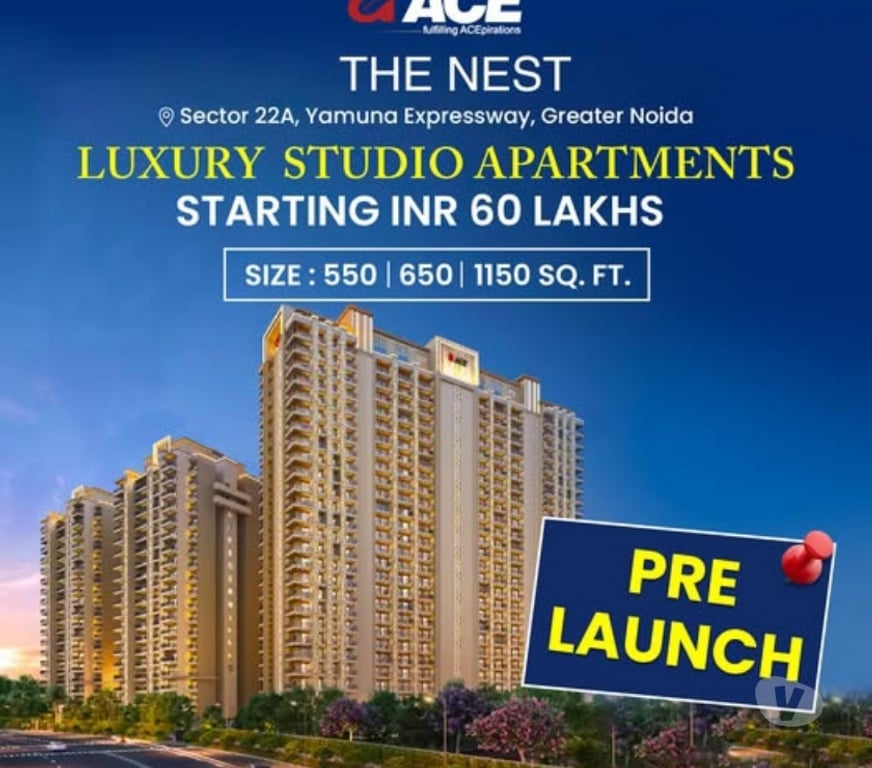 Houses & Flats for sale Noida - Photos for Ace The Nest Studio Apartments at Yamuna Expressway