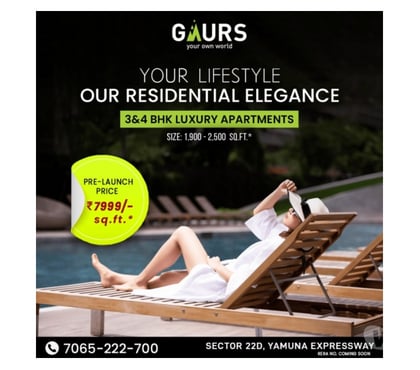 houses for sale - Photos for Gaurs Sector 22D: Where Lifestyle Meets Landmark Living