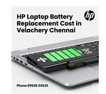 HP Laptop Battery Replacement Cost in Velachery