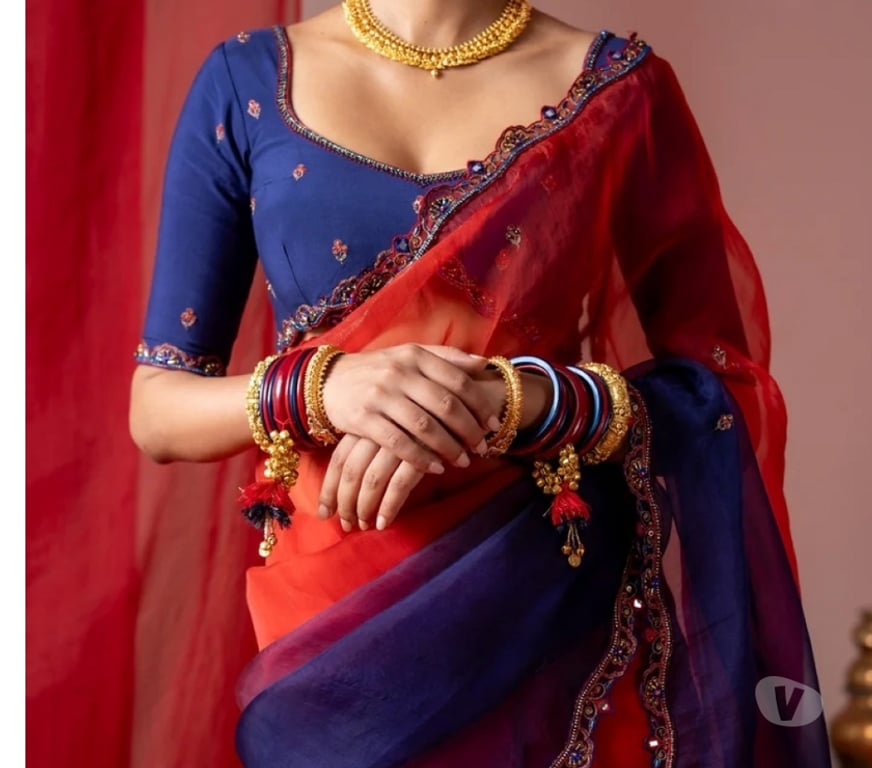Buy & Sell Clothes Jaipur - Photos for RANGOLI SAREE WITH UNSTITCHED BLOUSE PIECES