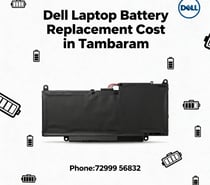 Dell Laptop Battery Replacement Cost in Tambaram