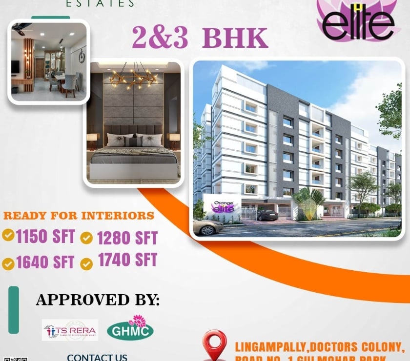 Flats for sale - Photos for 🏡 Modern 2 & 3 BHK Flats for Sale in Lingampally