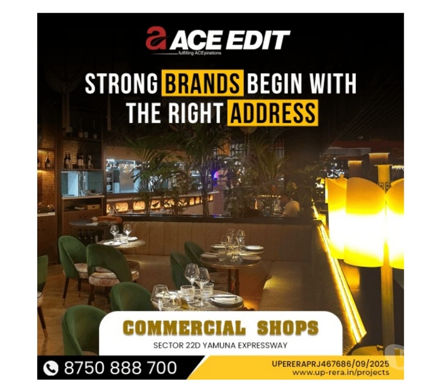 Retail space for rent Greater Noida - Photos for Ace Edit – Premium Studio Apartments on Yamuna Expressway