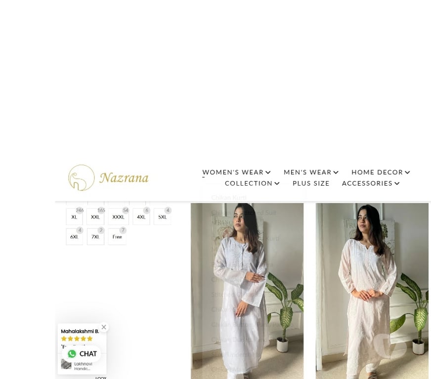 Buy & Sell Clothes Lucknow - Photos for Shop Chikankari & Chikan Kurti Online – Nazrana Chikan