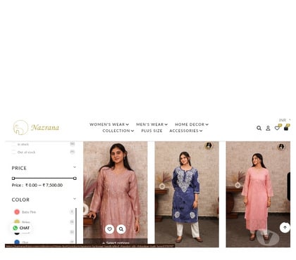 Clothes & Accessories - Photos for Buy Chikankari Online at Best Prices – Nazrana Chikan