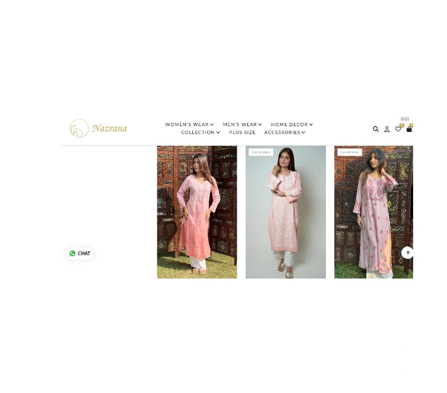 Buy & Sell Clothes Lucknow - Photos for Shop Chikankari Online at Low Price – Nazrana Chikan