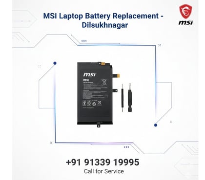 Computer & Web Services - Photos for MSI Laptop Battery Replacement – Dilsukhnagar
