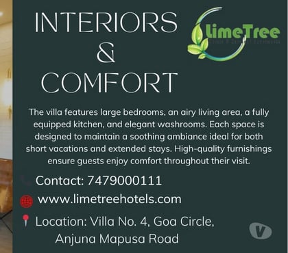 flats for rent - Photos for Premium Private Pool Villa Near Anjuna Beach for Peaceful