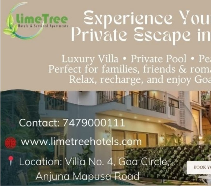 property for rent Goa - Photos for Secluded Luxury Villa with Private Pool in Anjuna