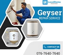 Geyser Repair Service by LocalRamu's Reliable Technicians