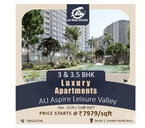 Invest in Premium 3 & 3.5 BHK at AU Leisure Valley
