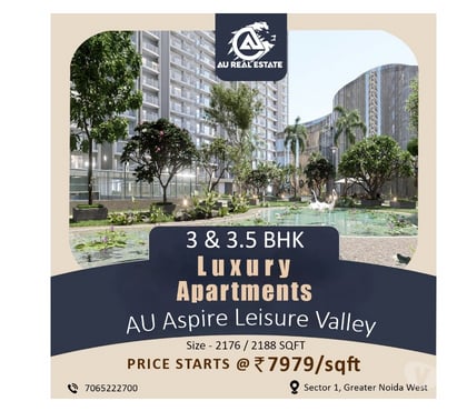 houses for sale - Photos for Invest in Premium 3 & 3.5 BHK at AU Leisure Valley