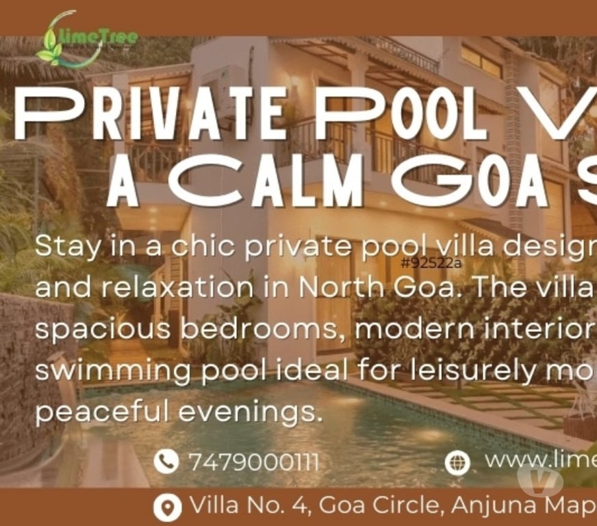 property for rent Goa - Photos for Well-Planned Pool Villa for a Comfortable Goa Break