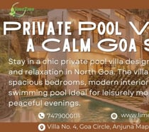 Well-Planned Pool Villa for a Comfortable Goa Break