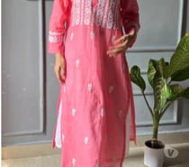 Buy chikankari kurti at best prices at - Nazrana Chikan
