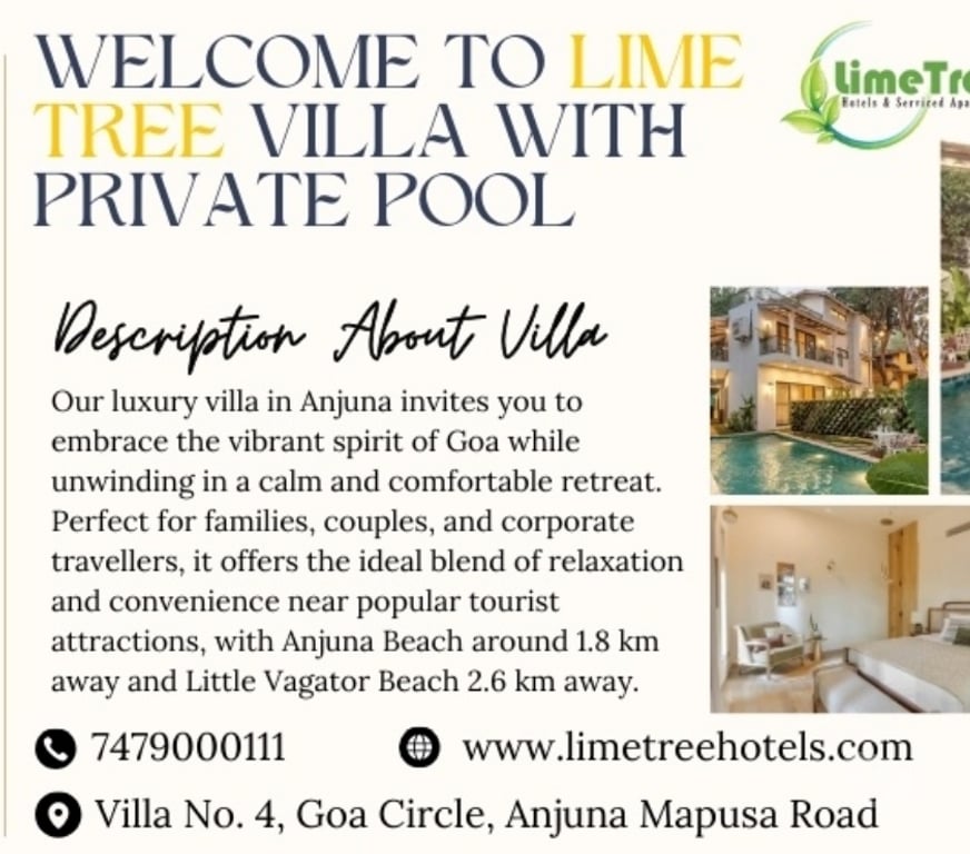 property for rent Goa - Photos for Private Pool Villa for a Peaceful North Goa Retreat