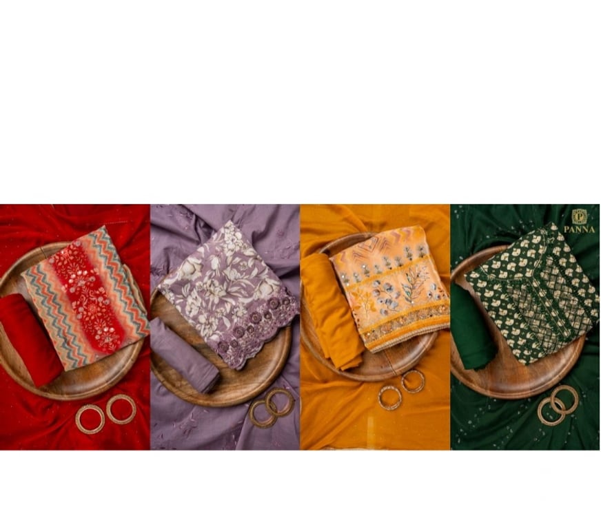 Buy & Sell Clothes Gurgaon - Photos for Shop Premium Unstitched Suits Party Wear at Panna