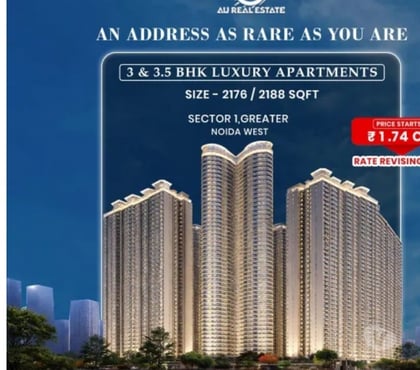 Flats for sale - Photos for Luxury 3 & 3.5 BHK Flats at AU Aspire Leisure Valley