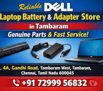 Reliable Dell Laptop Battery & Adapter Store in Tambaram