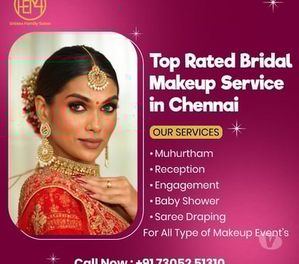 Stock market services - Photos for HEM4 Unisex Family Salon Top Rated Bridal Makeup Service