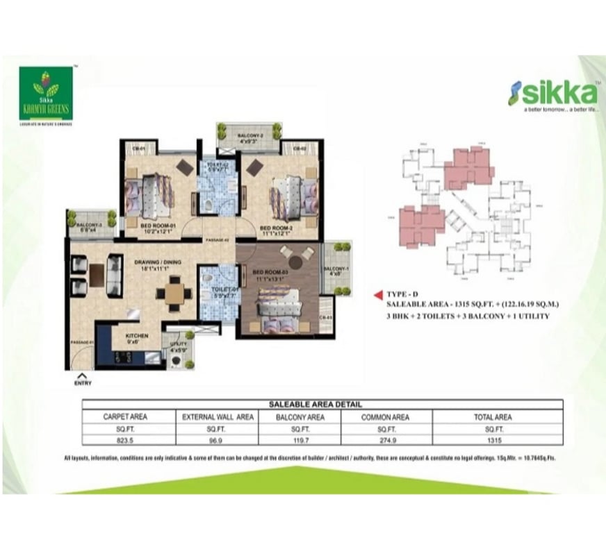 Houses & Flats for sale Greater Noida - Photos for 2 BHK & 3 BHK Apartments in Greater Noida west
