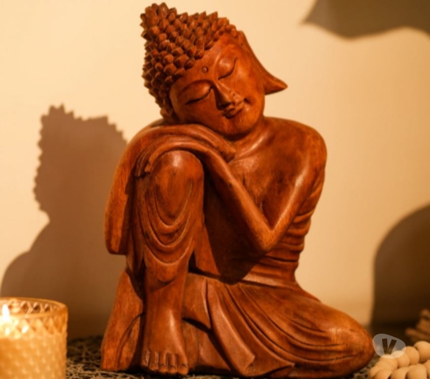Buy & Sell Gift Delhi - Photos for Wooden Handcrafted Buddha Online - Designed for Peaceful Liv