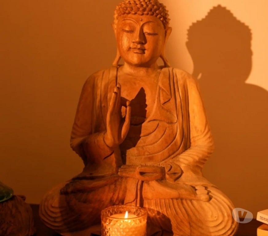 Buy & Sell Gift Delhi - Photos for Wooden Handcrafted Buddha Online - Designed for Peaceful Liv