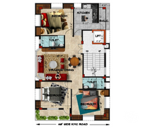 3BHK Semi-furnished Apartment in Southern Avenue