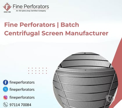 Other Services - Photos for Fine Perforators | Batch Centrifugal Screen Manufacturer