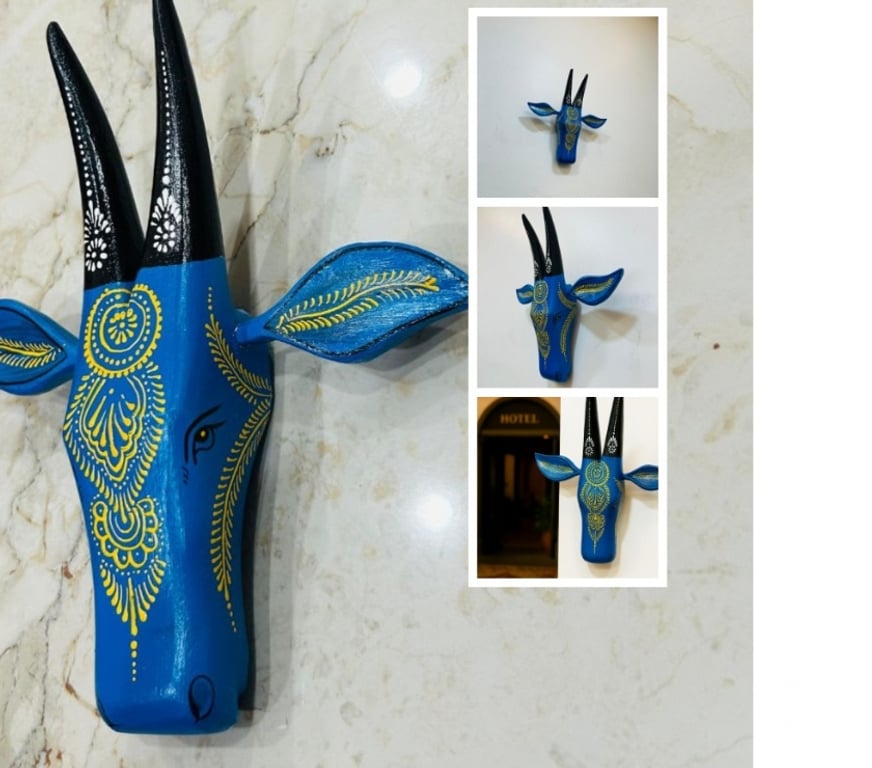 Handicrafts - Collectables Jodhpur - Photos for Wooden Cow Head for Wall