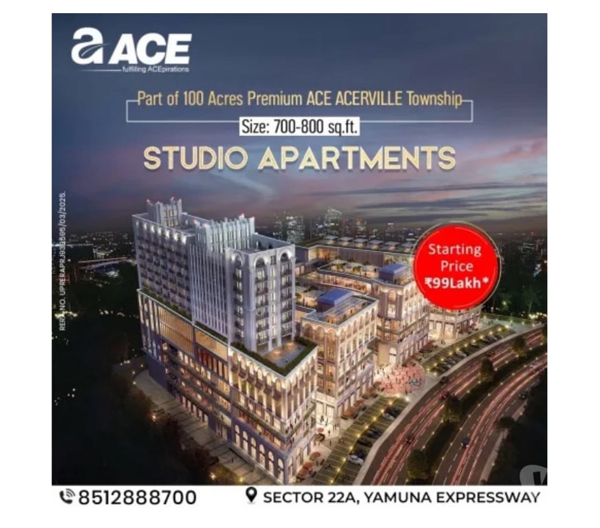 Houses & Flats for sale Greater Noida - Photos for ACE Hive Studios: Smart Investment, Yamuna Expressway