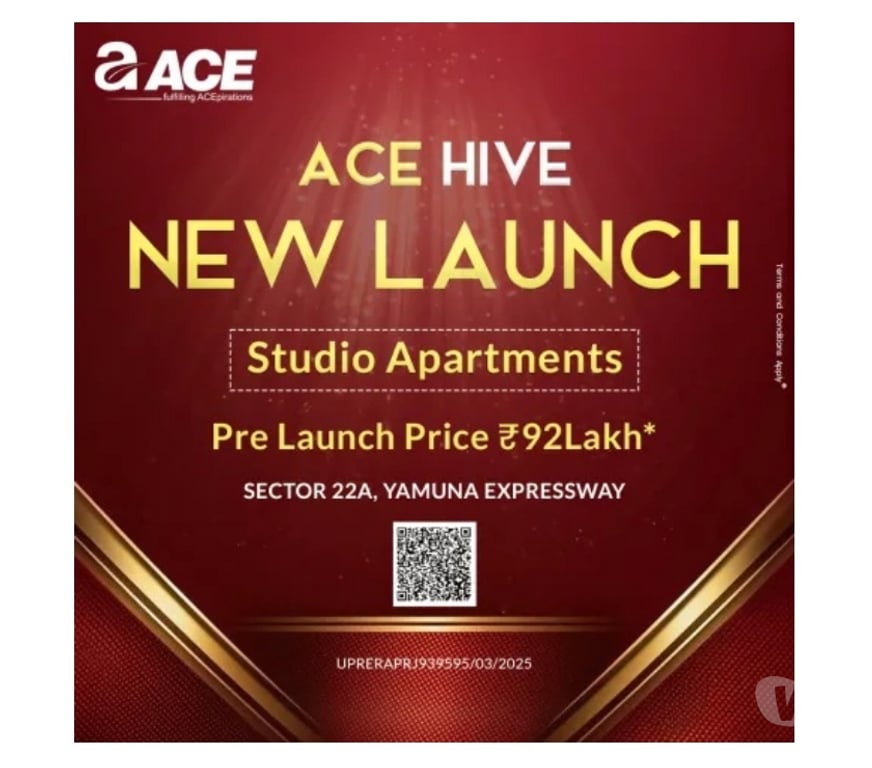 Houses & Flats for sale Greater Noida - Photos for ACE Hive Fully Furnished Studios – Pre-Leased Investment,