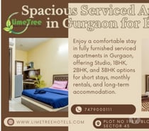 Furnished Studio & 3BHK Service Apartments in Gurgaon