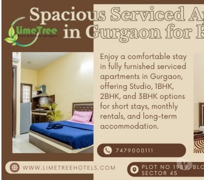 flats for rent - Photos for Furnished Studio & 3BHK Service Apartments in Gurgaon