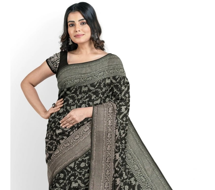 Buy & Sell Clothes Bangalore - Photos for Georgette Sarees Online –Atharva